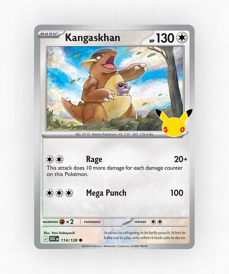 Kangaskhan - 30th Celebration 114/128 (Holo)