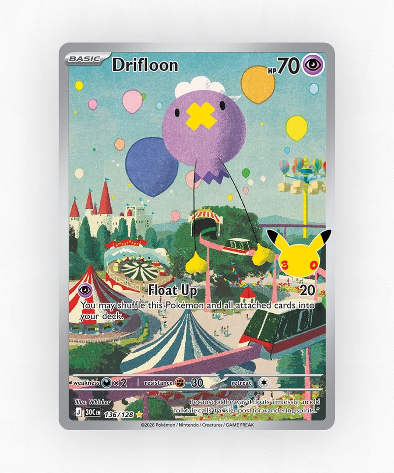 Drifloon - 30th Celebration 136/128 (Holo)