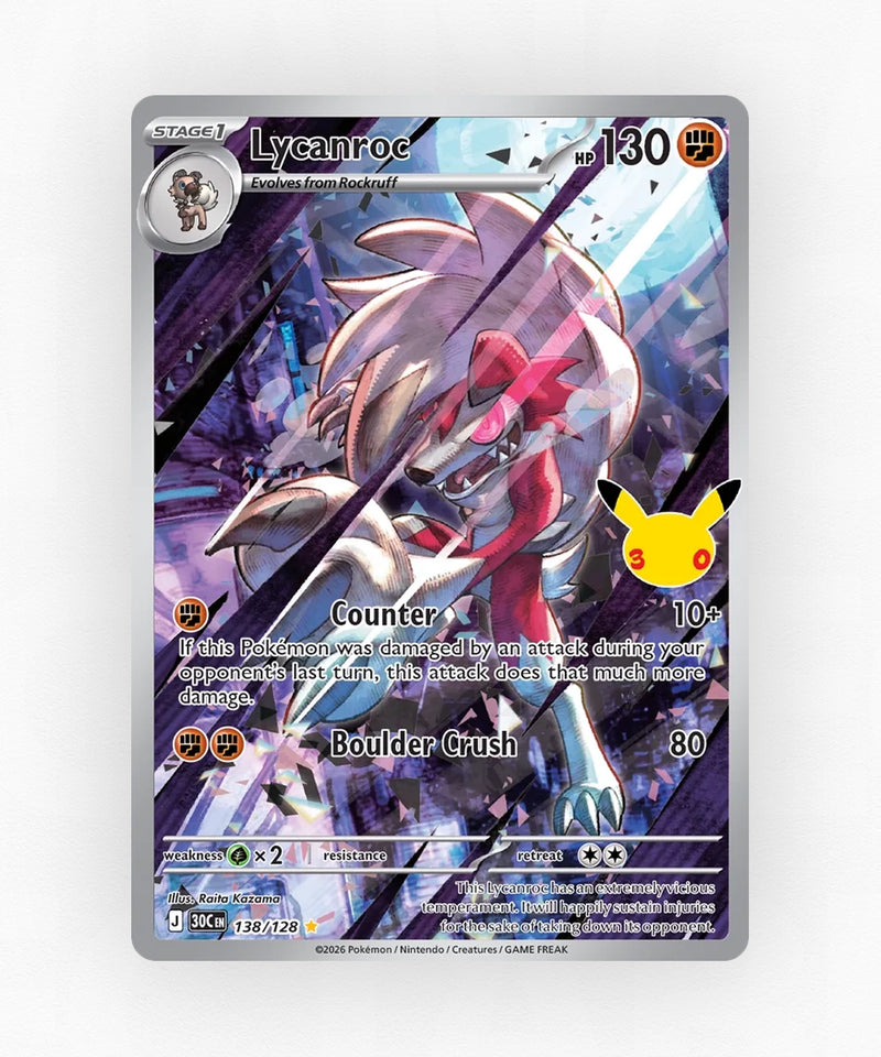 Lycanroc - 30th Celebration 138/128 (Holo)