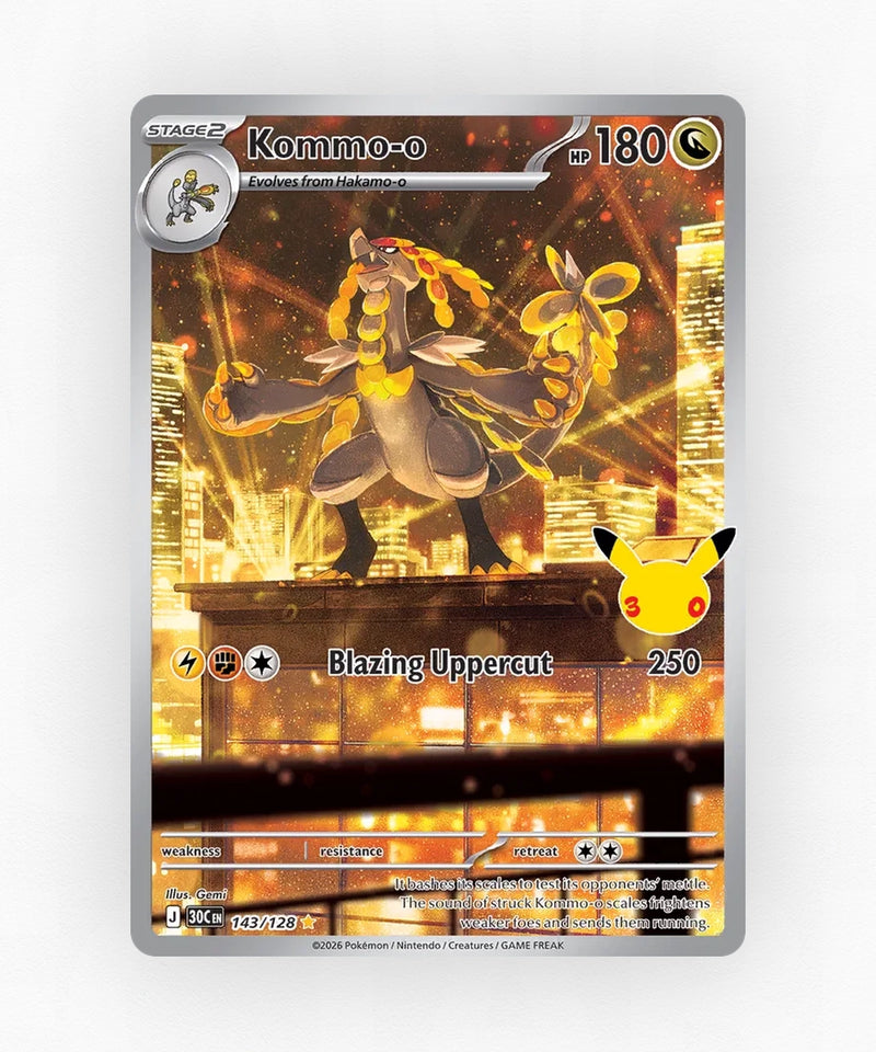 Kommo-o - 30th Celebration 143/128 (Holo)