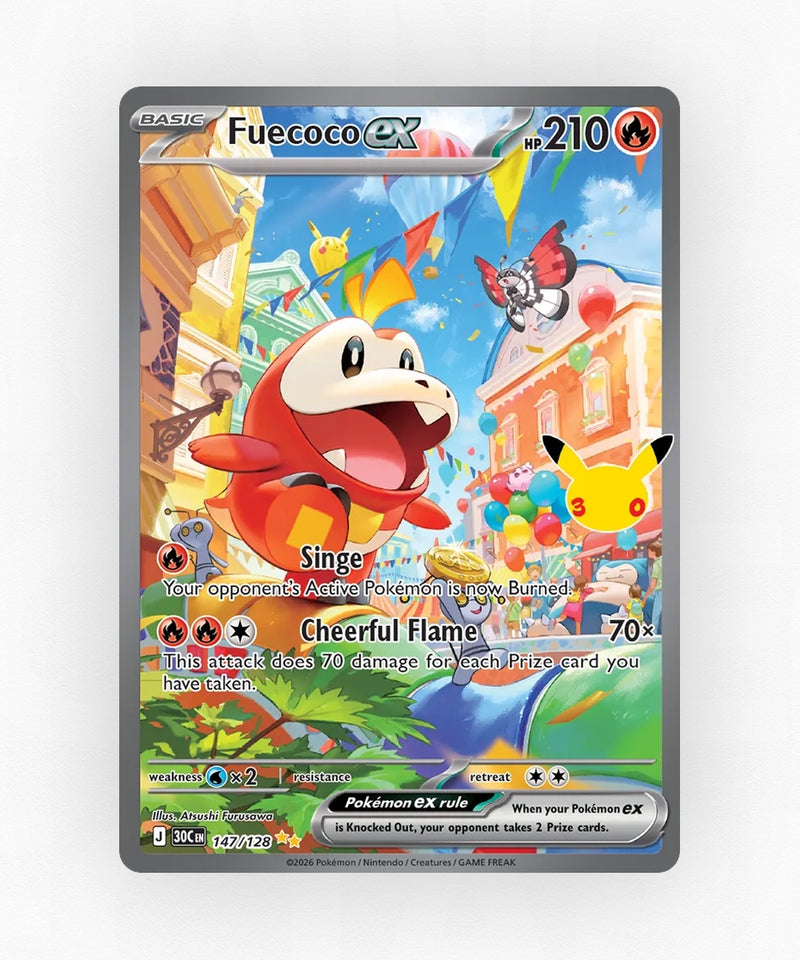 Fuecoco ex - 30th Celebration 147/128 (Holo)