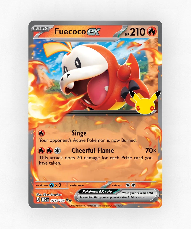 Fuecoco ex - 30th Celebration 015/128 (Holo)