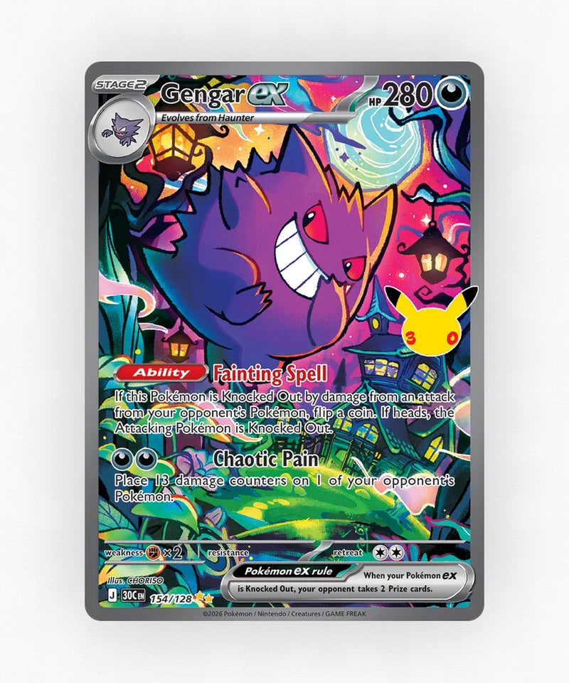 Gengar ex - 30th Celebration 154/128 (Holo)
