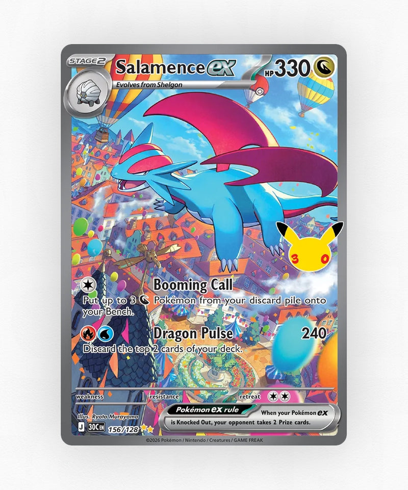 Salamence ex - 30th Celebration 156/128 (Holo)