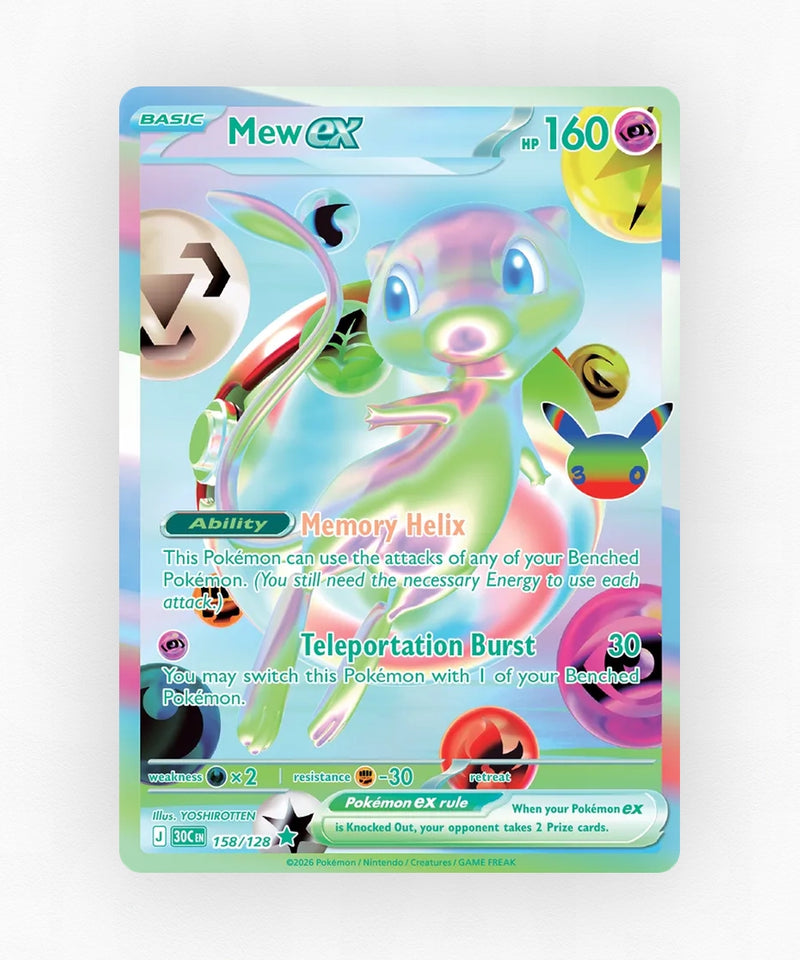 Mew ex - 30th Celebration 158/128 (Holo)