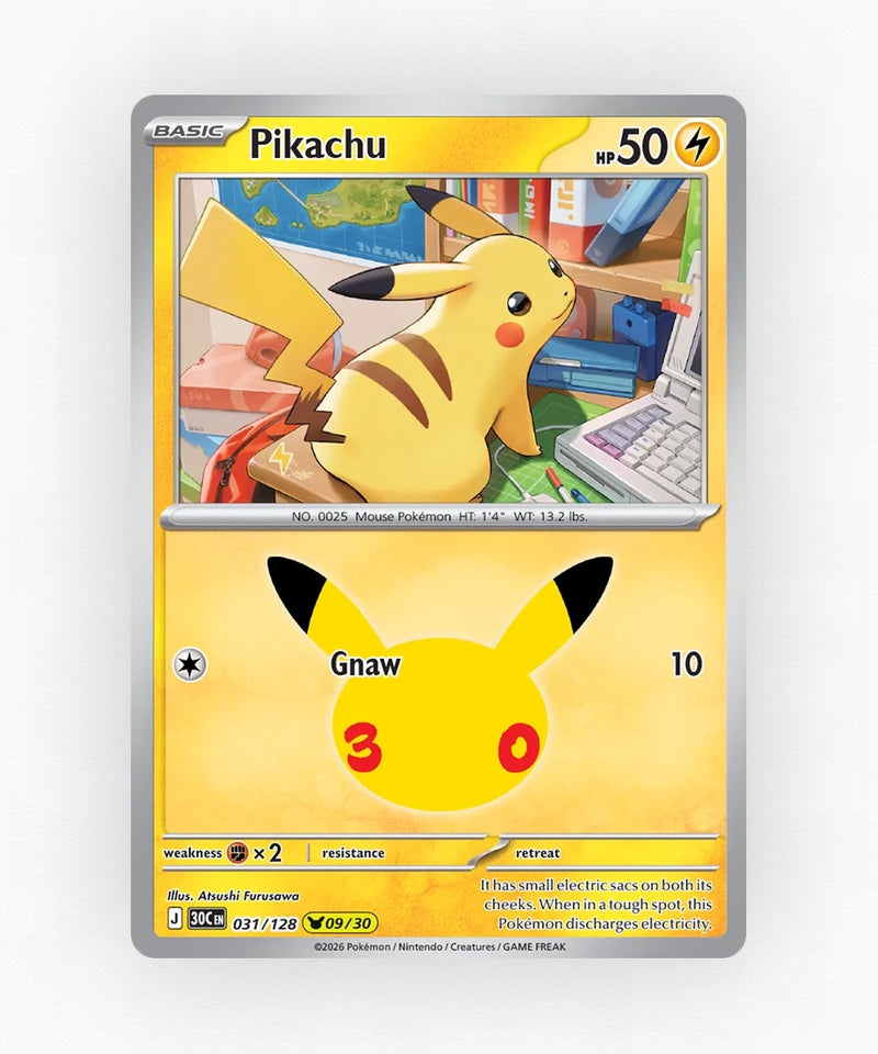 Pikachu - 30th Celebration 031/128 (Holo)