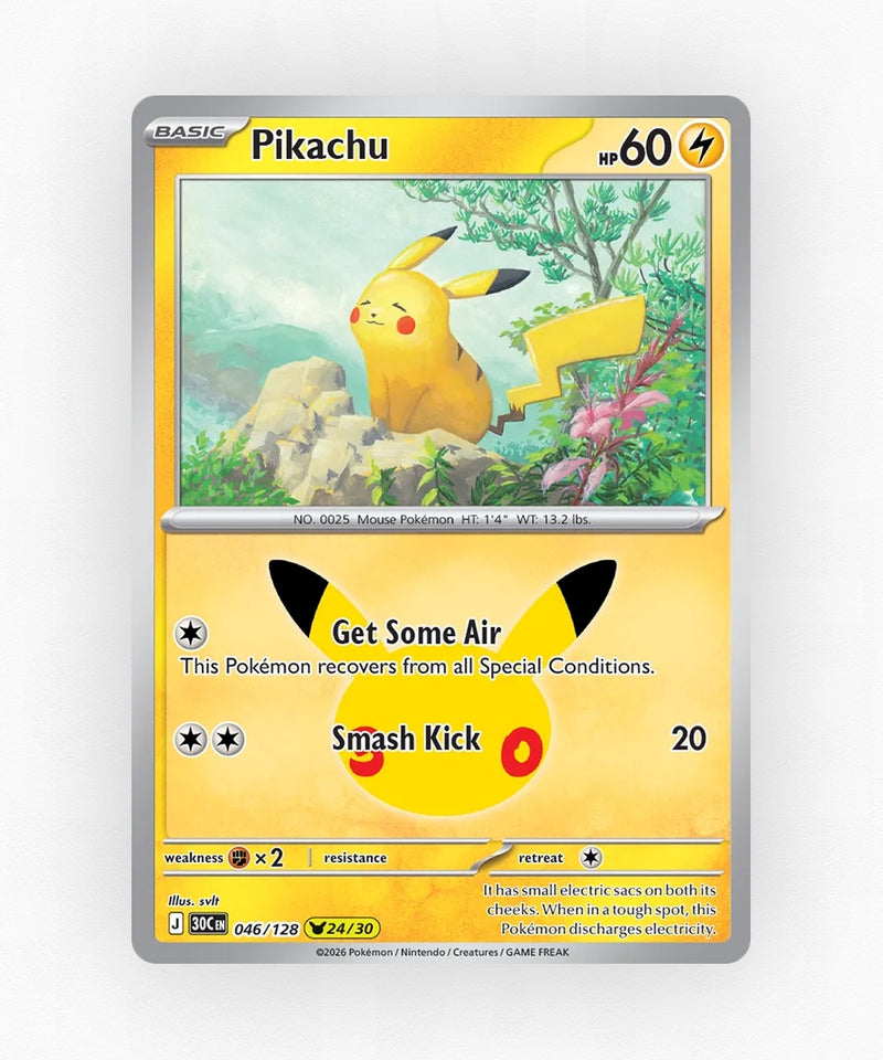 Pikachu - 30th Celebration 046/128 (Holo)