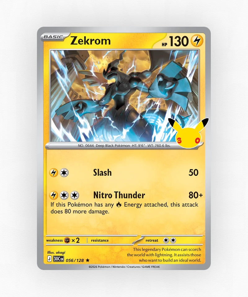Zekrom - 30th Celebration 056/128 (Holo)