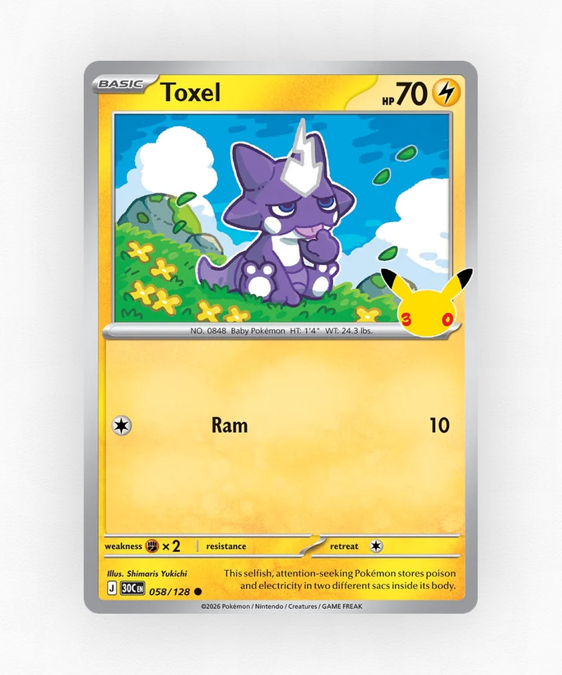 Toxel - 30th Celebration 058/128 (Holo)
