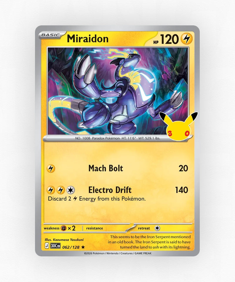 Miraidon - 30th Celebration 062/128 (Holo)