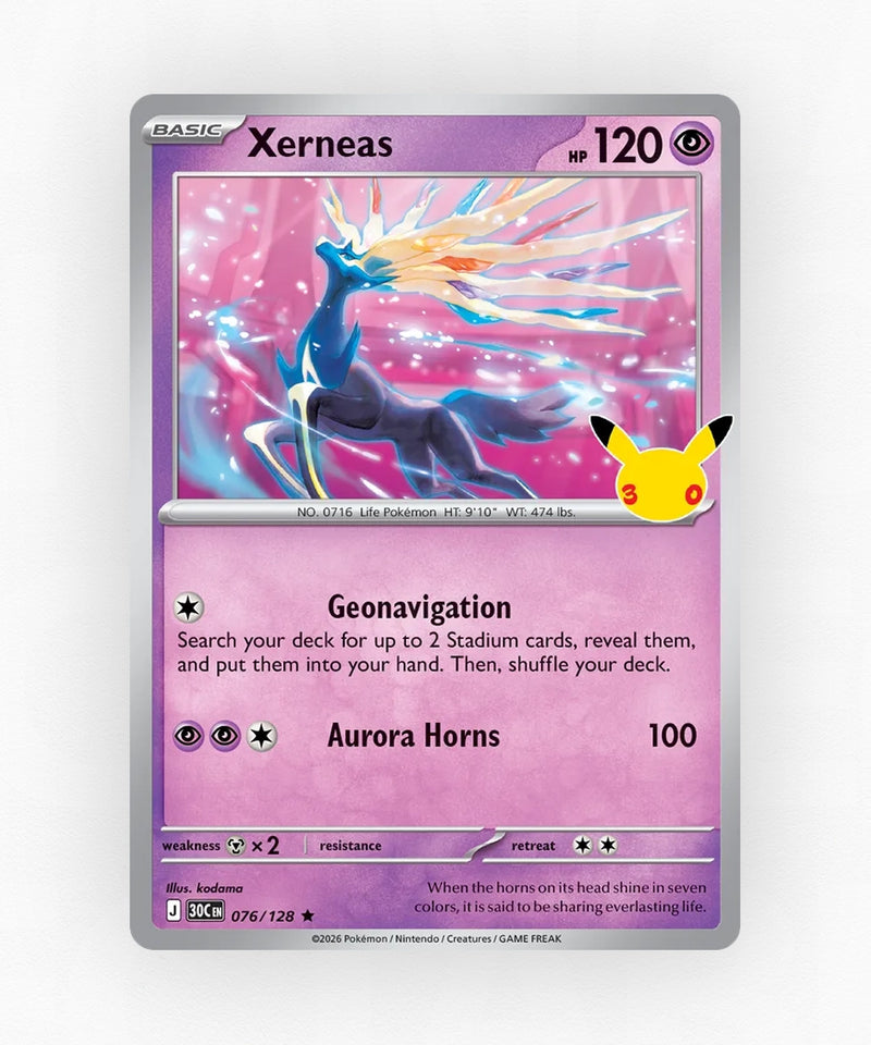 Xerneas - 30th Celebration 076/128 (Holo)