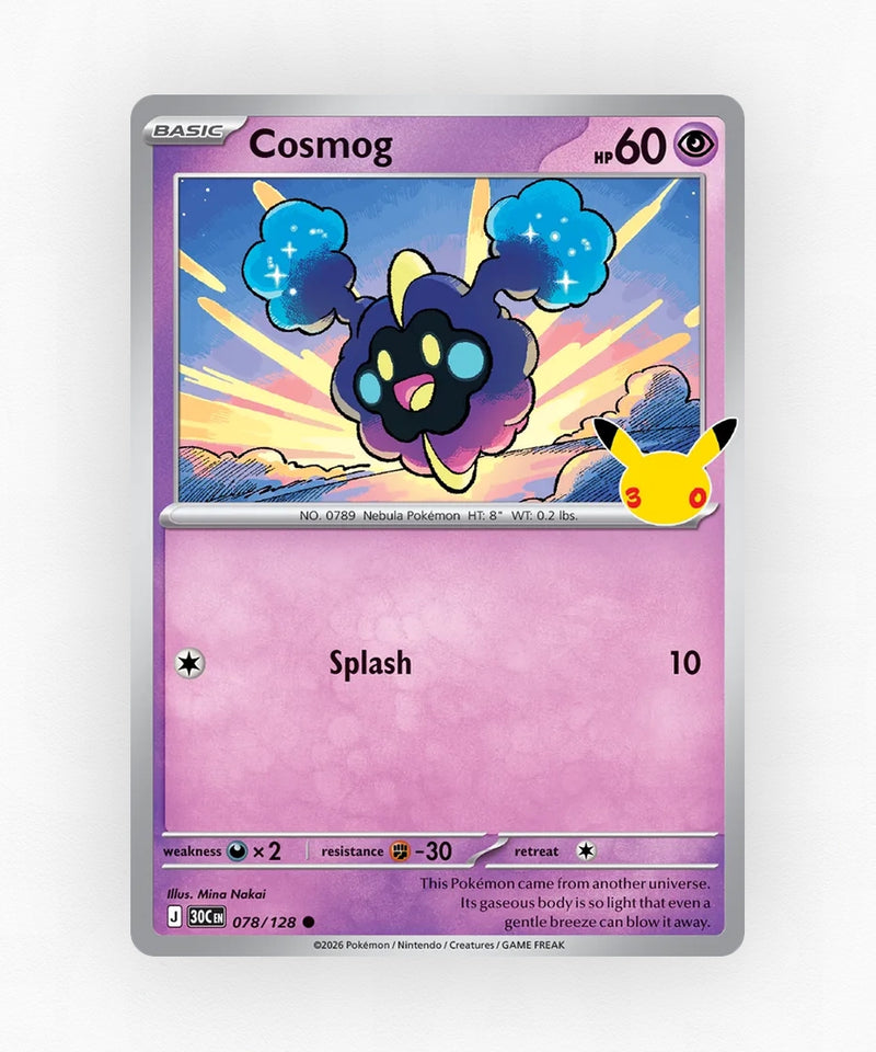 Cosmog - 30th Celebration 078/128 (Holo)