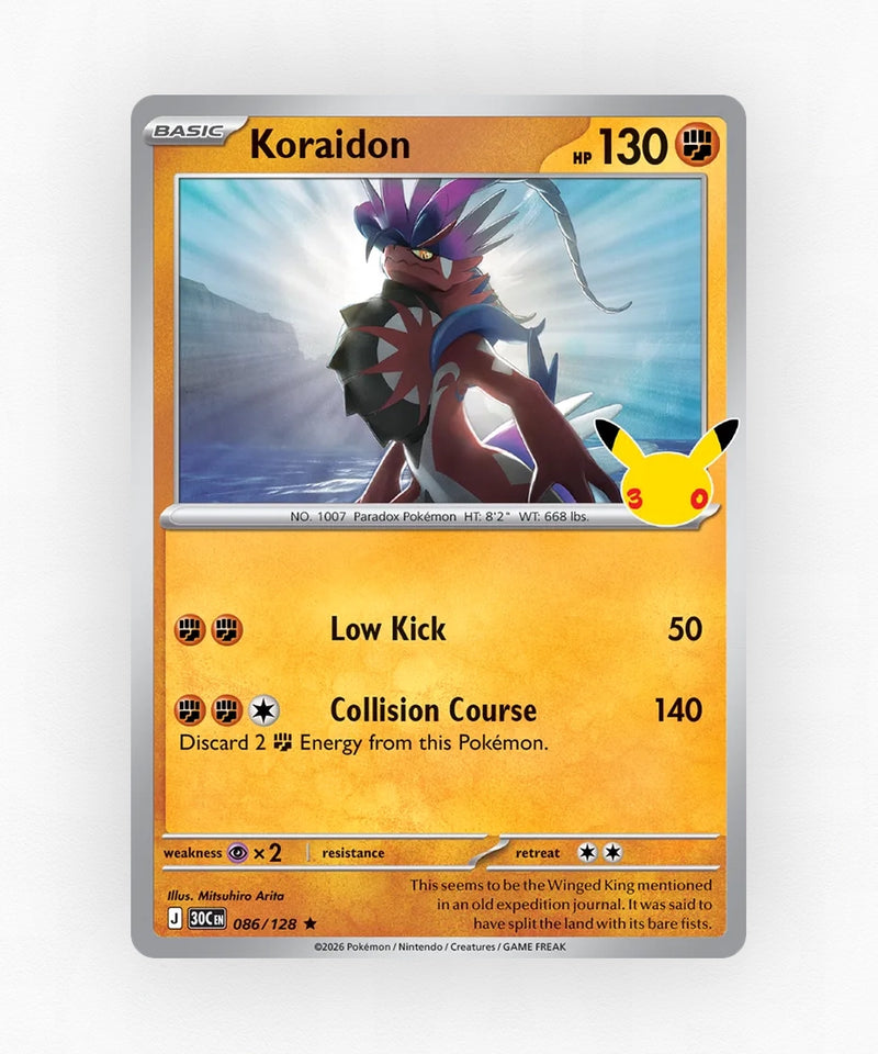 Koraidon - 30th Celebration 086/128 (Holo)