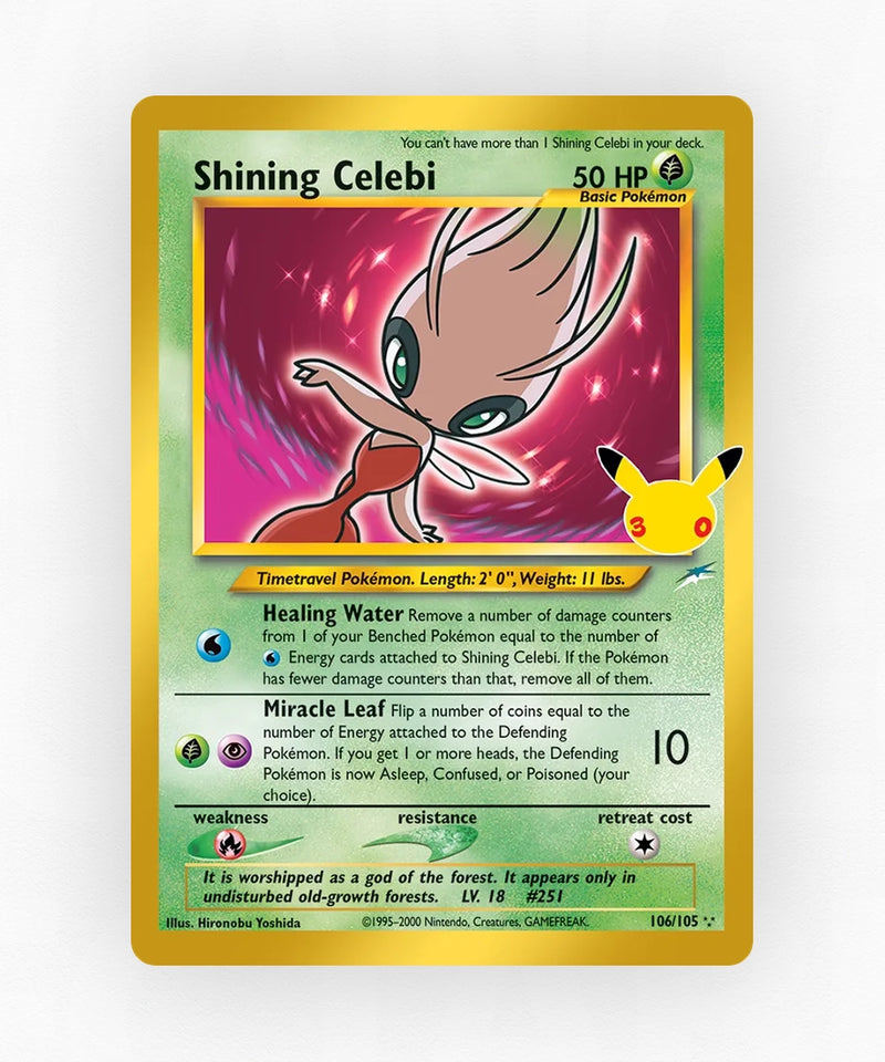 Shining Celebi - 30th Celebration: Classic Collection 106/105 (Holo)
