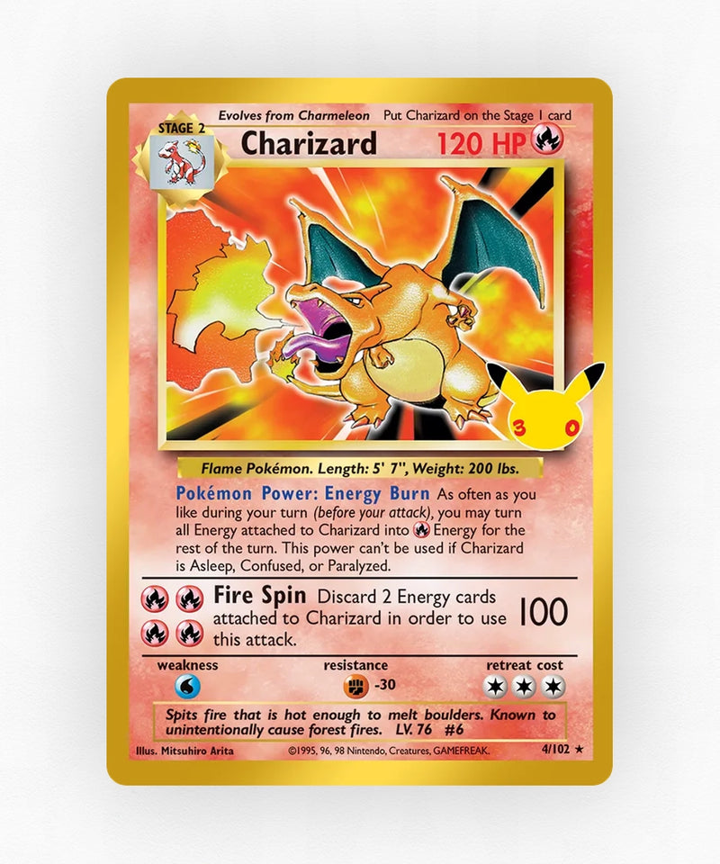 Charizard - 30th Celebration: Classic Collection 4/102 (Holo)