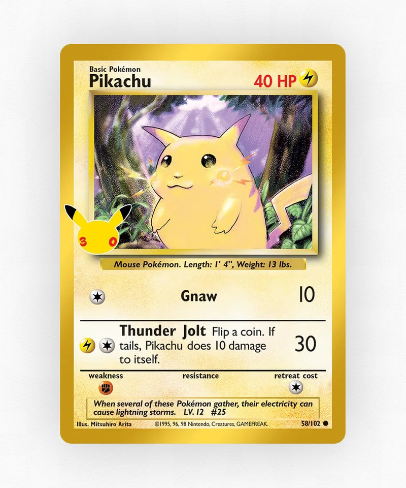 Pikachu - 30th Celebration: Classic Collection 58/102 (Holo)