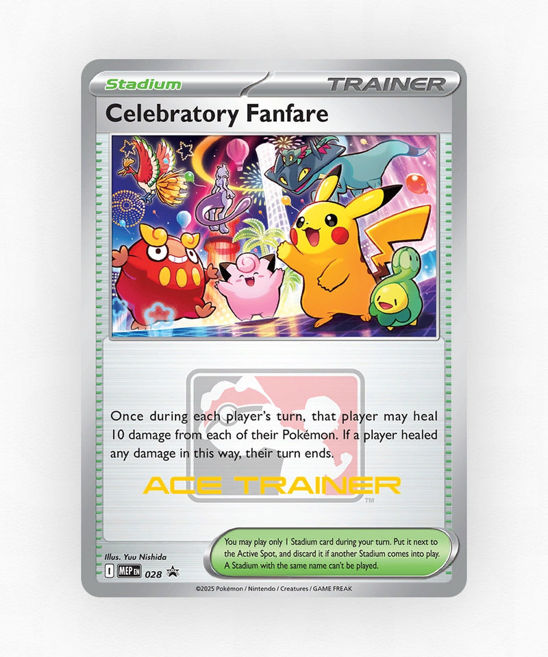 Celebratory Fanfare - Mega Evolution Black Star Promos 028 (League Stamp)