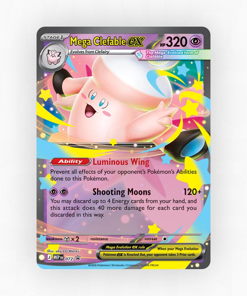 Mega Clefable ex - Mega Evolution Black Star Promos 072 (Holo)