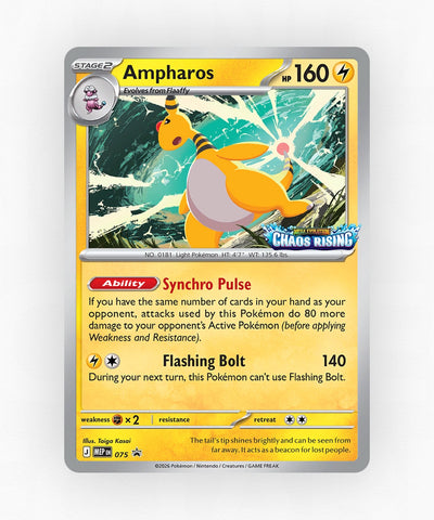 Ampharos - Mega Evolution Black Star Promos 075/000 (Holo)