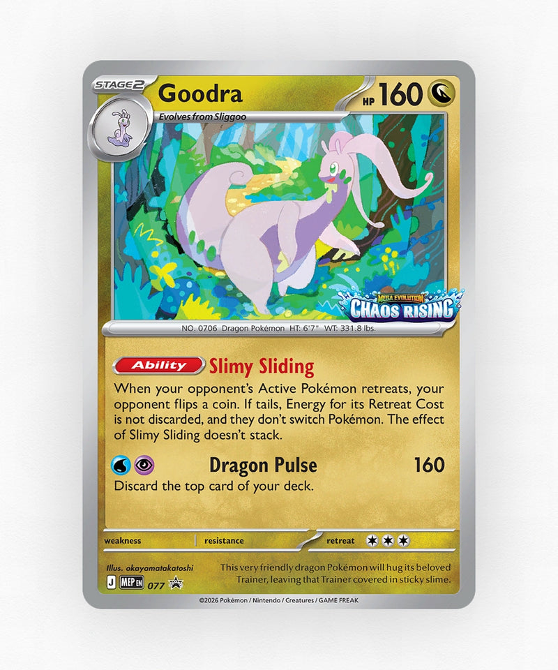 Goodra - Mega Evolution Black Star Promos 077 (Staff Stamp)