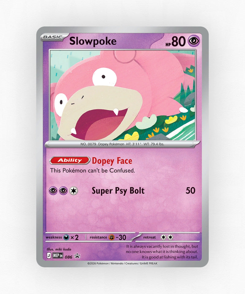 Slowpoke - Mega Evolution Black Star Promos 086 (Holo)