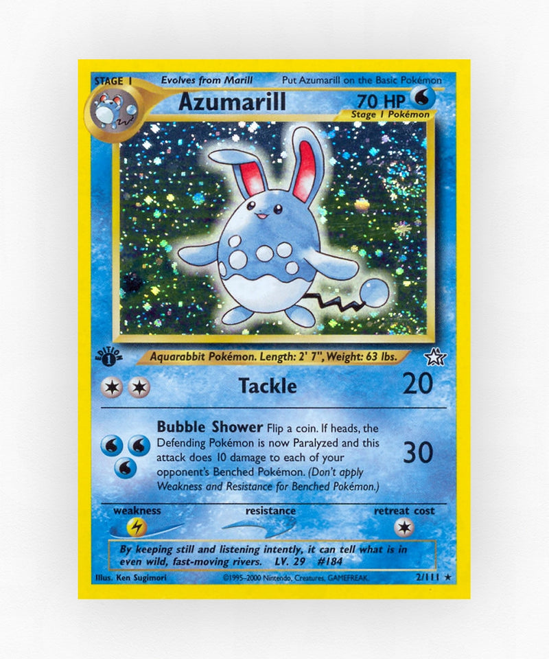Azumarill - Neo Genesis 2/111 (Unlimited Holo)