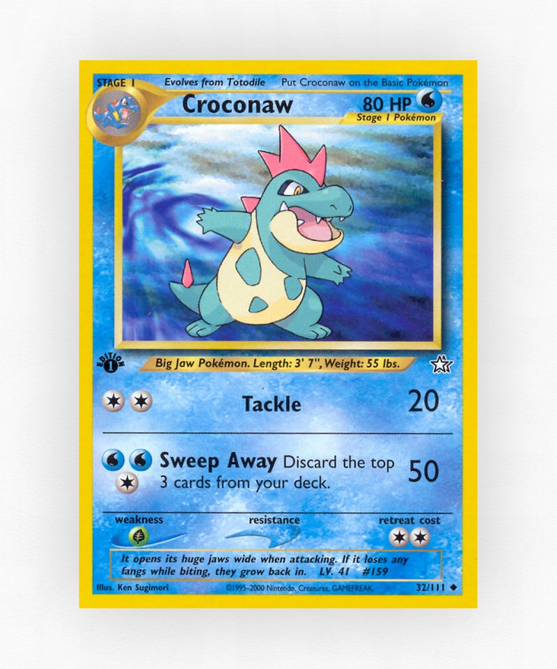 Croconaw - Neo Genesis 32/111 (1st Edition Non-Holo)