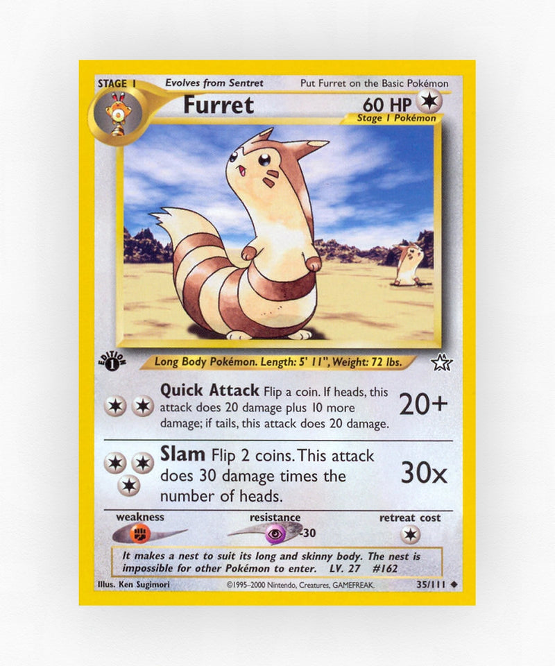 Furret - Neo Genesis 35/111 (1st Edition Non-Holo)