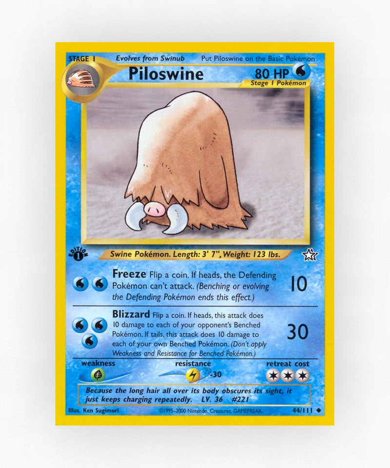 Piloswine - Neo Genesis 44/111 (1st Edition Non-Holo)