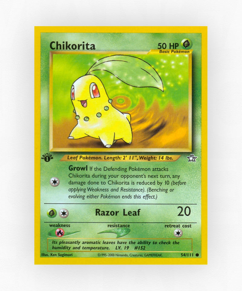 Chikorita - Neo Genesis 54/111 (Unlimited Non-Holo)