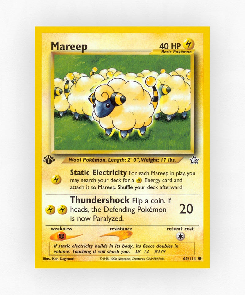 Mareep - Neo Genesis 65/111 (1st Edition Non-Holo)