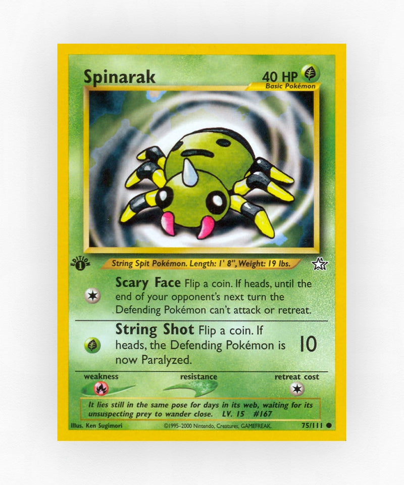 Spinarak - Neo Genesis 75/111 (Unlimited Non-Holo)