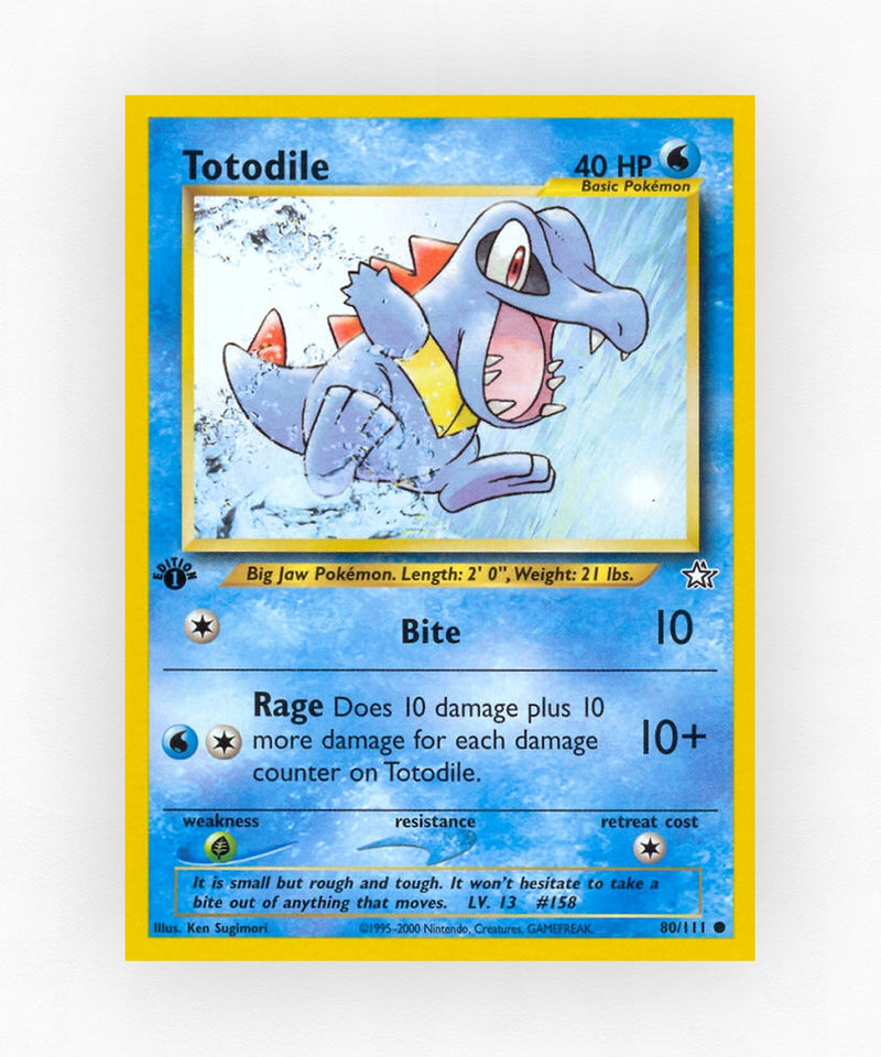 Totodile - Neo Genesis 80/111 (Unlimited Non-Holo)