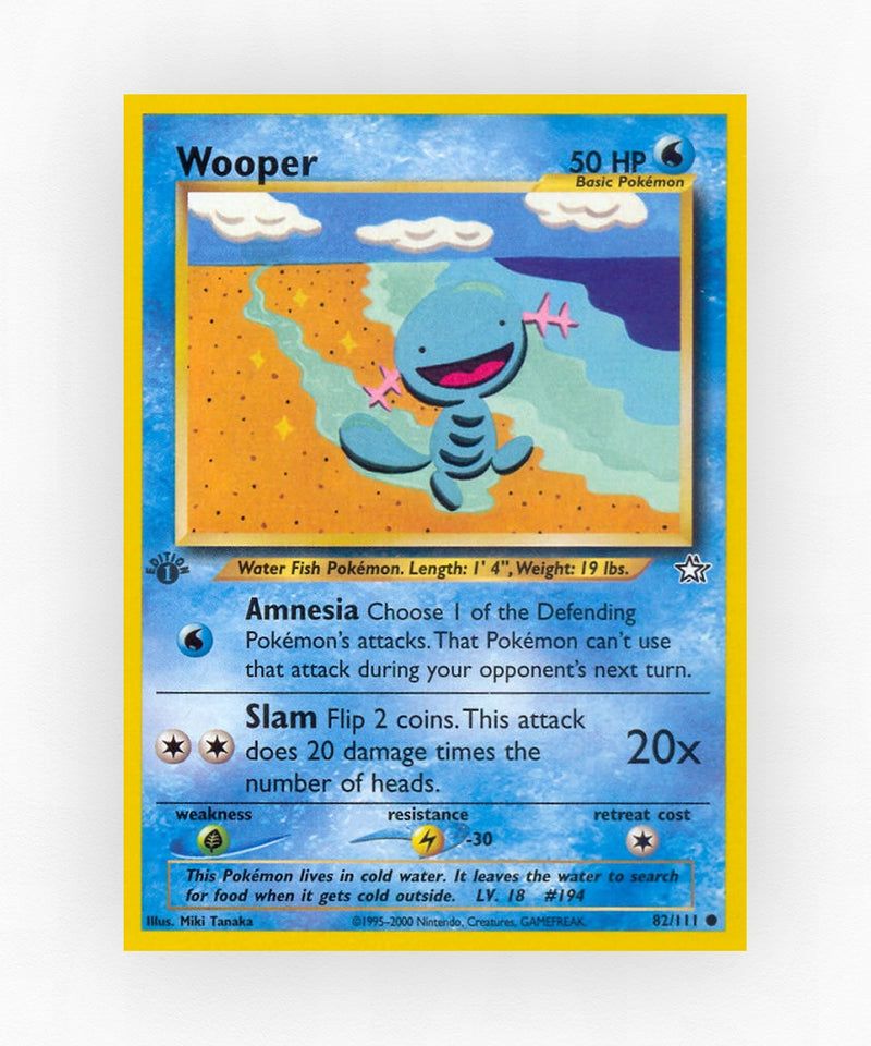 Wooper - Neo Genesis 82/111 (1st Edition Non-Holo)