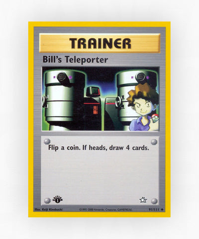 Bill's Teleporter - Neo Genesis 91/111 (1st Edition Non-Holo)