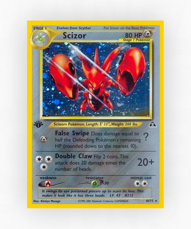 Scizor - Neo Discovery 10/75 (1st Edition Holo)