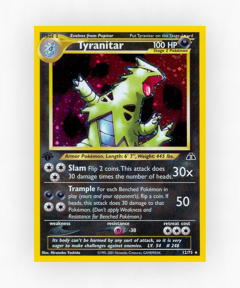 Tyranitar - Neo Discovery 12/75 (1st Edition Holo)