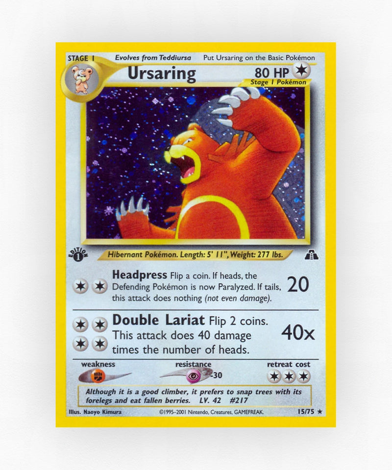 Ursaring - Neo Discovery 15/75 (Unlimited Holo)