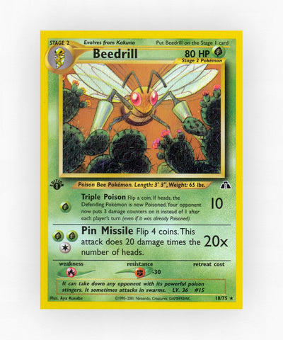 Beedrill - Neo Discovery 18/75 (1st Edition Non-Holo)
