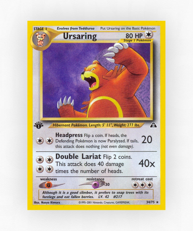 Ursaring - Neo Discovery 34/75 (Unlimited Non-Holo)