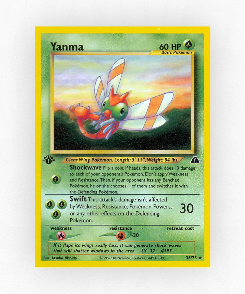 Yanma - Neo Discovery 36/75 (1st Edition Non-Holo)