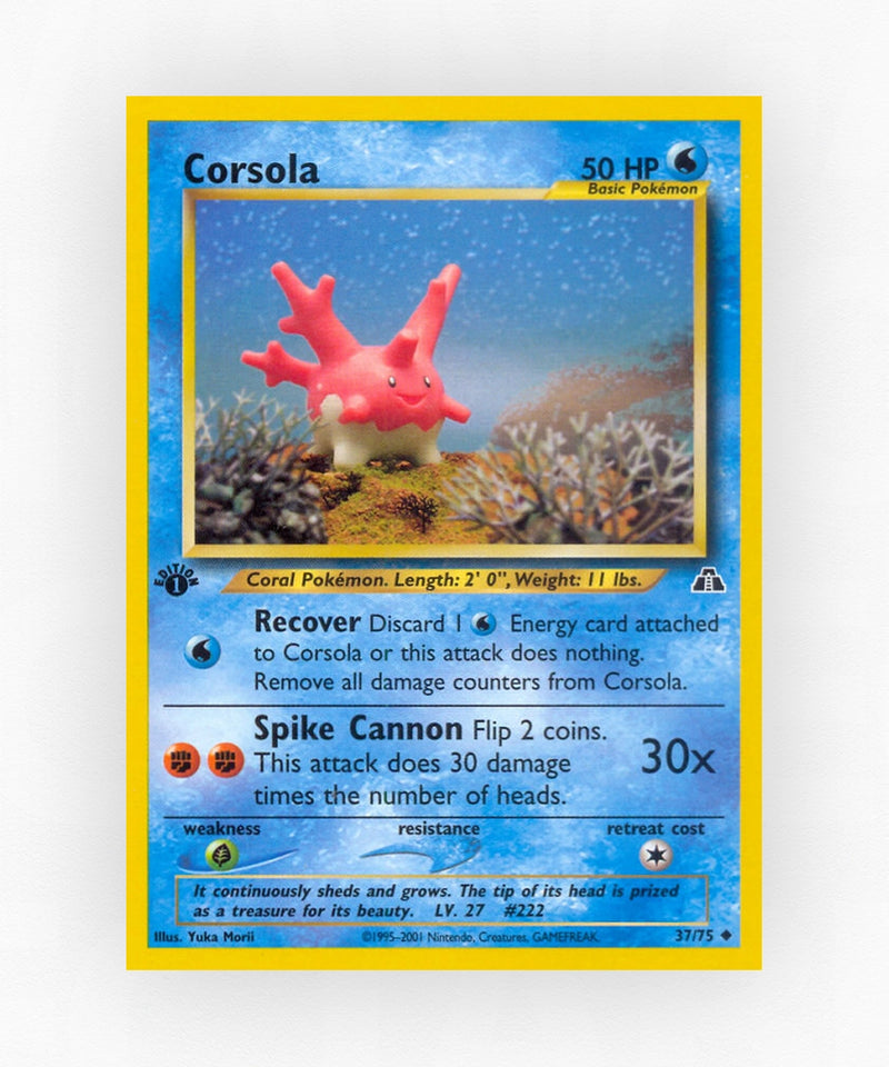 Corsola - Neo Discovery 37/75 (1st Edition Non-Holo)