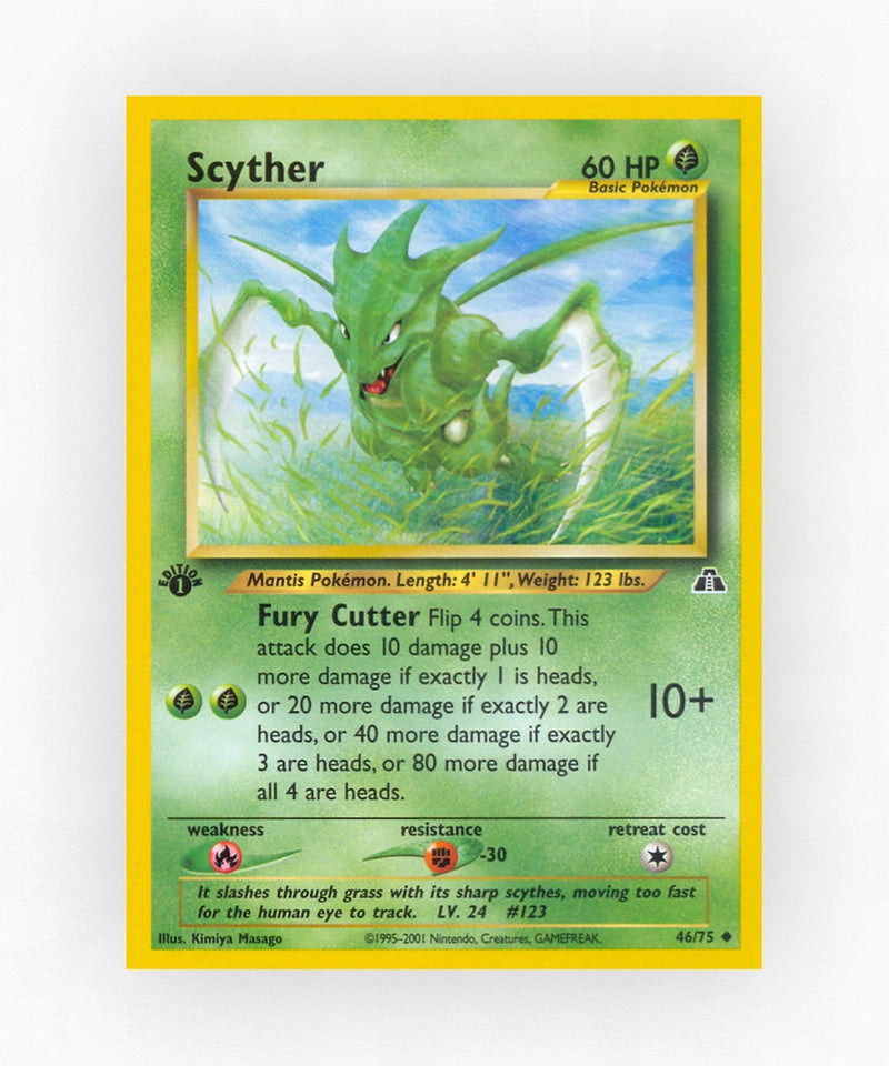 Scyther - Neo Discovery 46/75 (1st Edition Non-Holo)