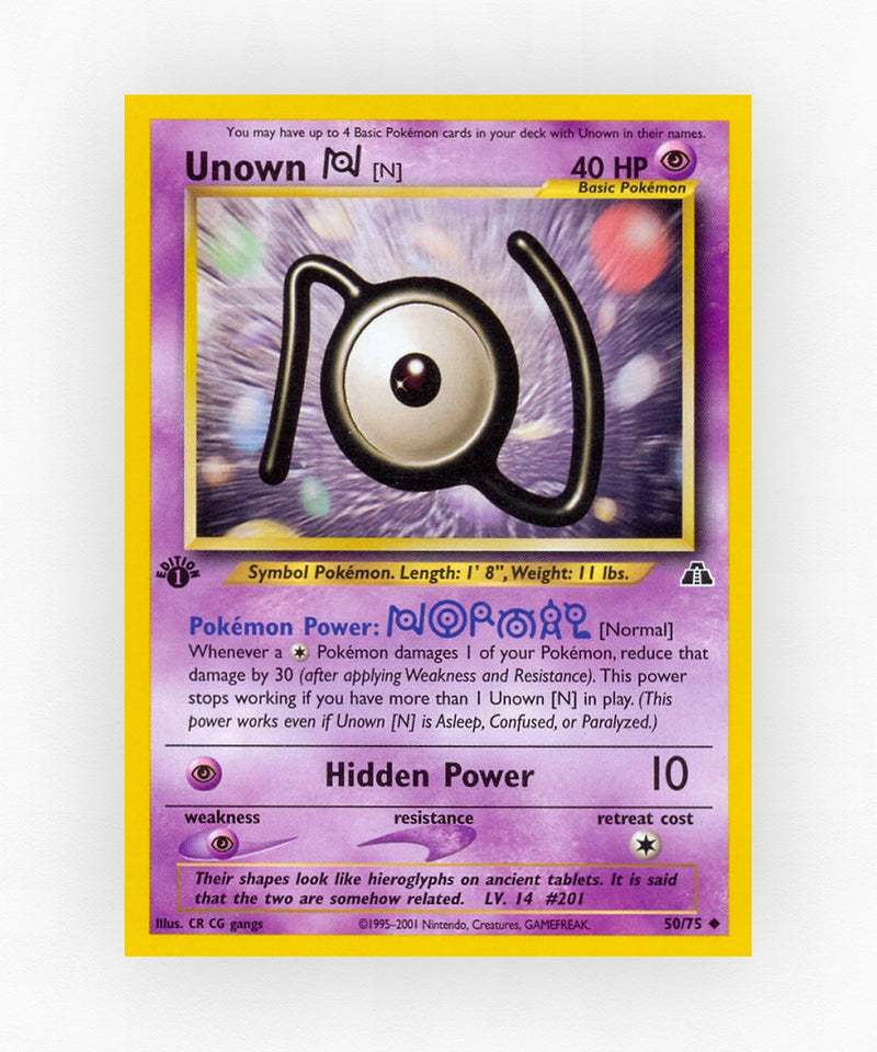 Unown [N] - Neo Discovery 50/75 (Unlimited Non-Holo)