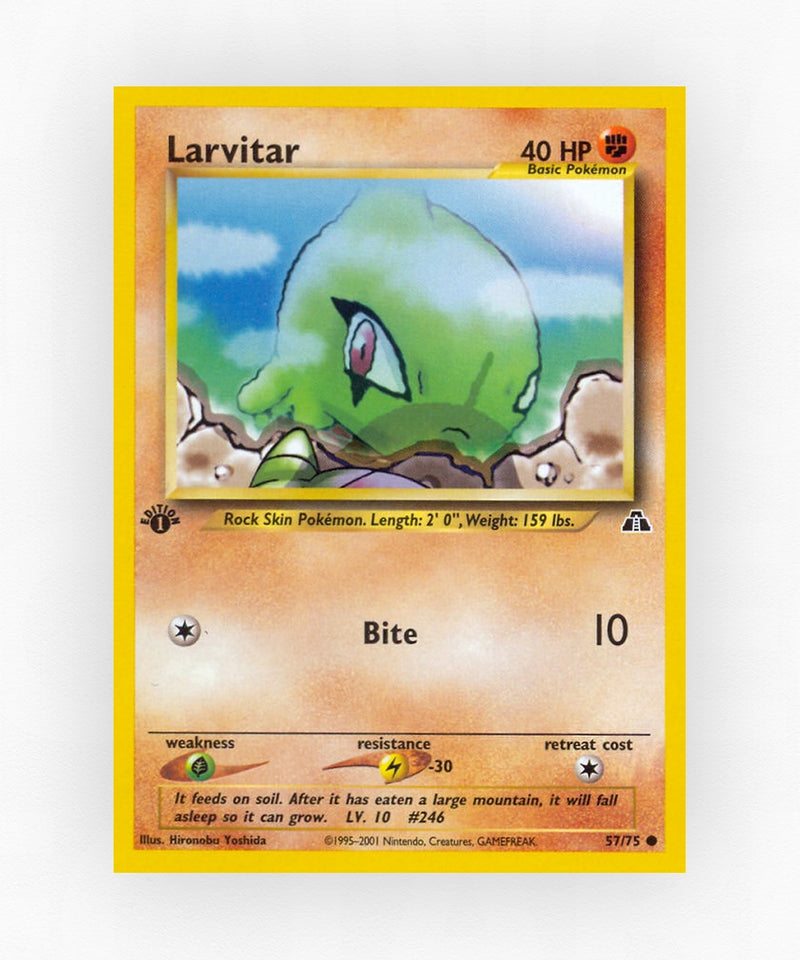 Larvitar - Neo Discovery 57/75 (1st Edition Non-Holo)