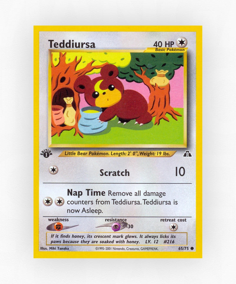 Teddiursa - Neo Discovery 65/75 (1st Edition Non-Holo)
