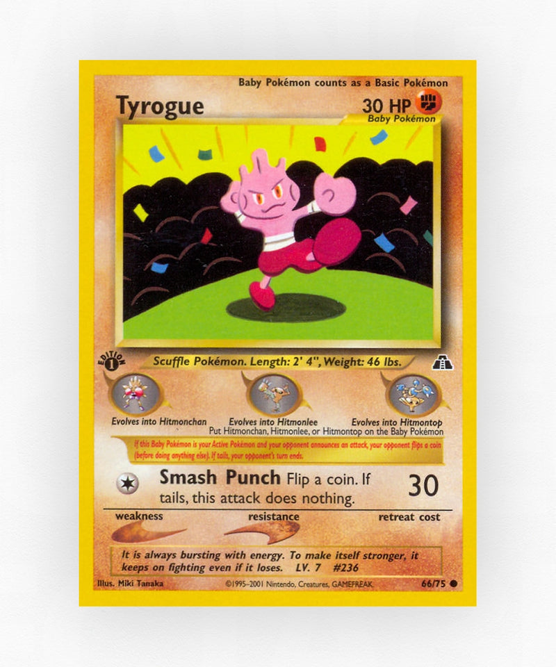 Tyrogue - Neo Discovery 66/75 (Unlimited Non-Holo)