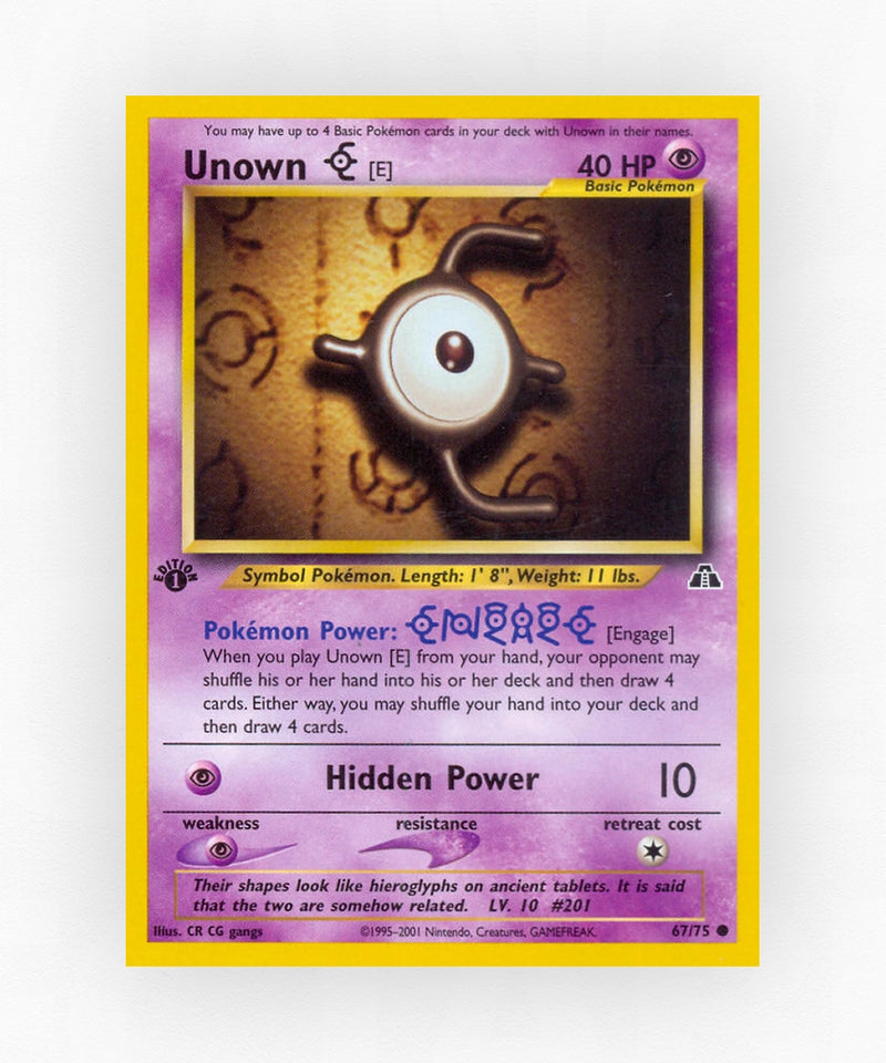 Unown [E] - Neo Discovery 67/75 (1st Edition Non-Holo)
