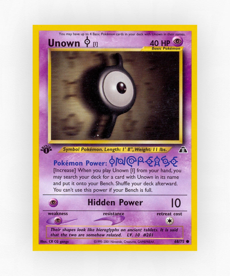Unown [I] - Neo Discovery 68/75 (1st Edition Non-Holo)