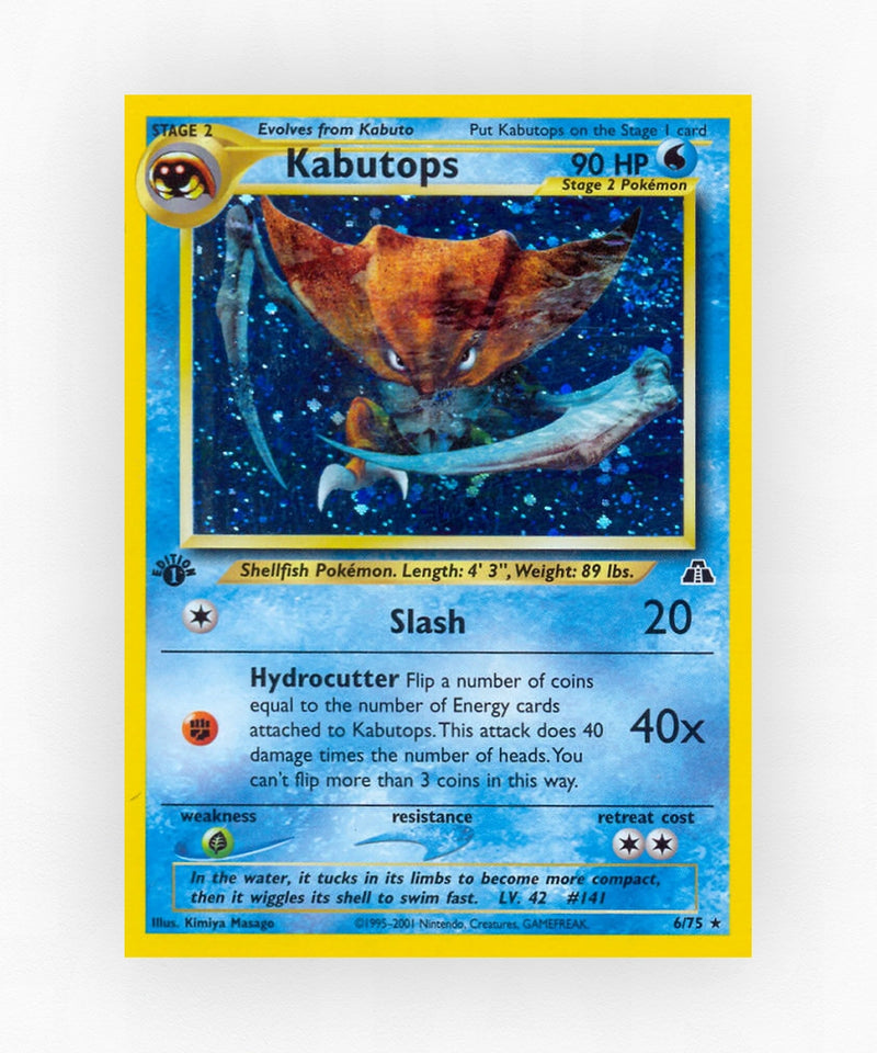 Kabutops - Neo Discovery 6/75 (Unlimited Holo)